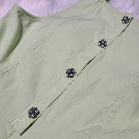 NWT|Maeve Anthro Lime Green Mini Dress, XSP - Picture 4 of 10